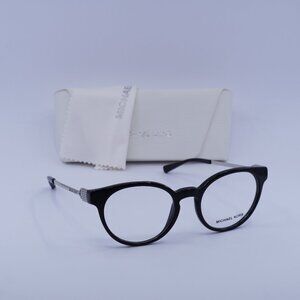 Michael Kors MK4048 3163 Kea Round Eyeglasses 51mm - Black/Silver